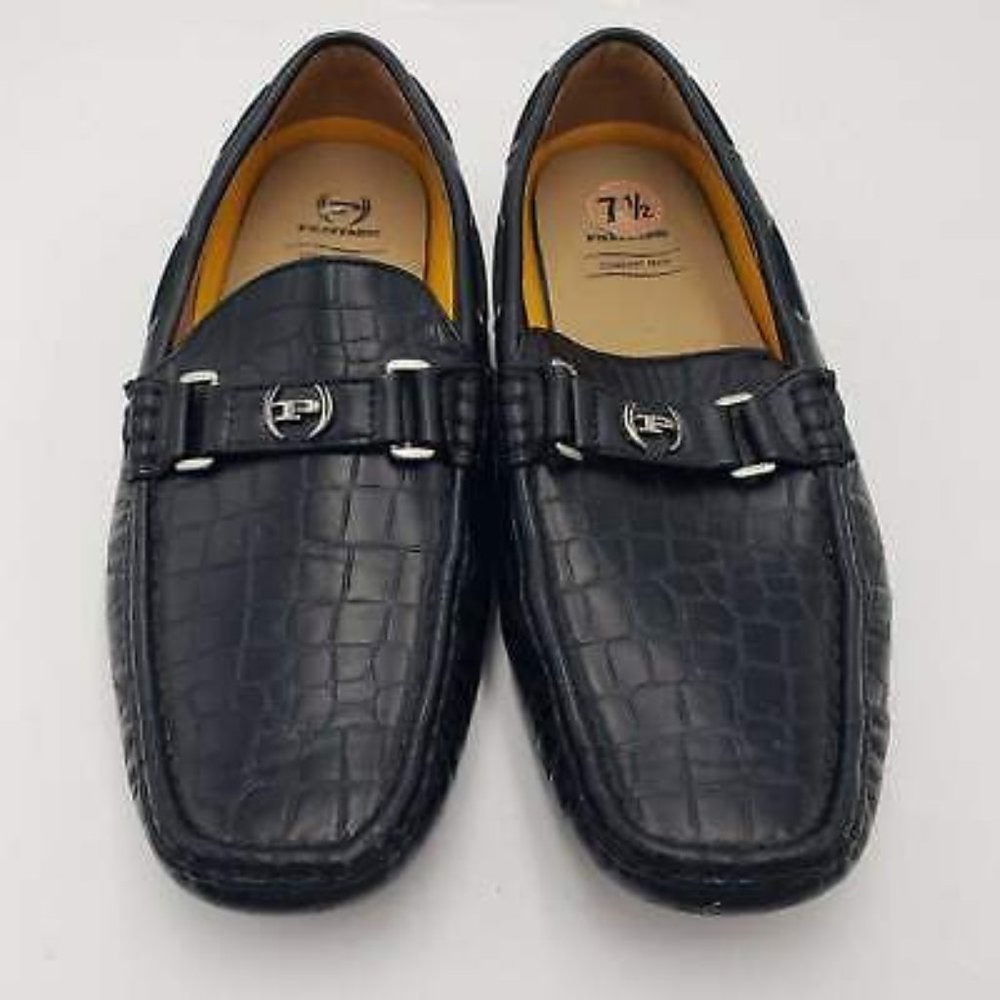 Phat Farm Comfort Tech Men's Slip-on Casual Driving Loafer Black Size 7.5
